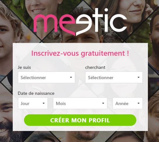 Meetic : Inscription et connexion au site