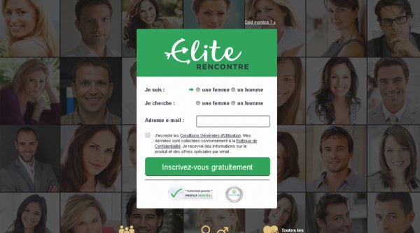 S'inscrire gratuitement sur Elite Rencontre