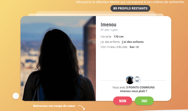 shuffle sur meetic