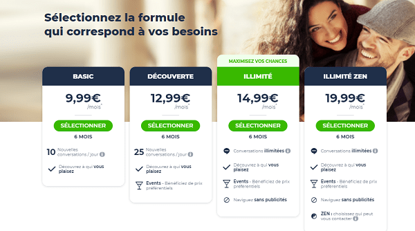 prix meetic