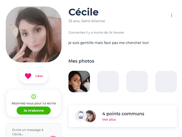 profil meetic opinion